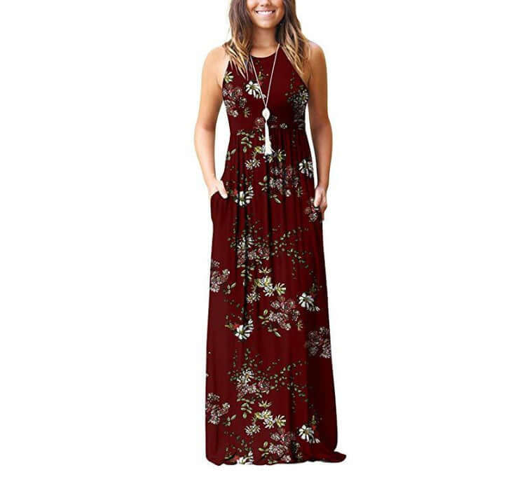 Floral Cotton Midi Dress: Breathable & Elegant