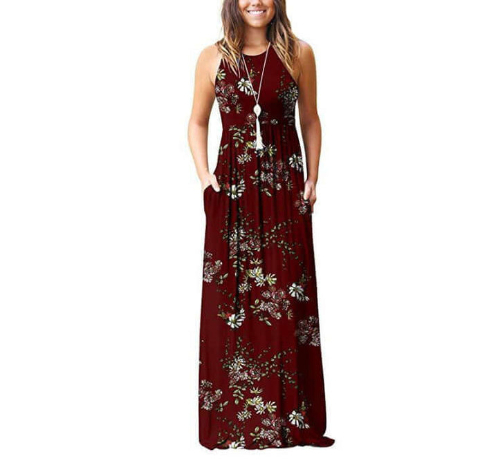 Floral Cotton Midi Dress: Breathable & Elegant