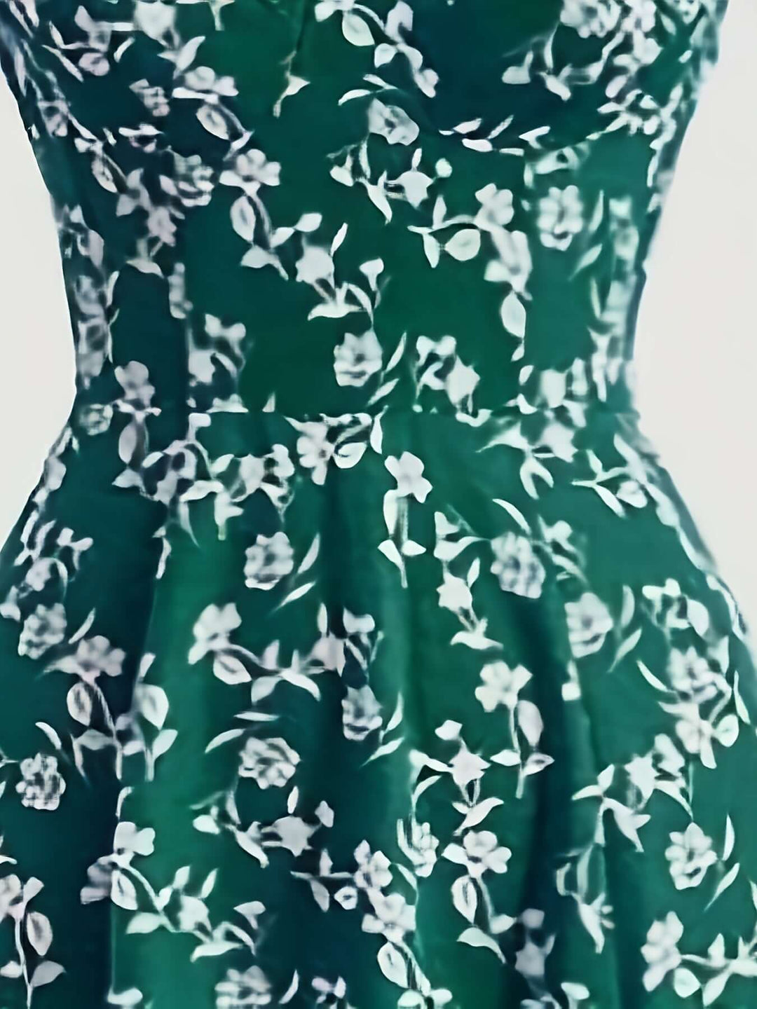 Women's Floral Print Midi Summer Dress with Tie Straps