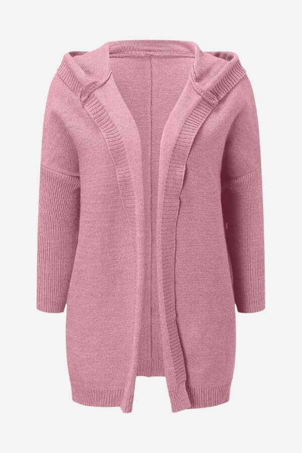 Women's Knit Hooded Casual Coat