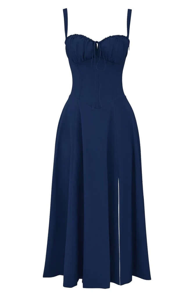 Printed Bustier Dress: Sustainable & Elegant