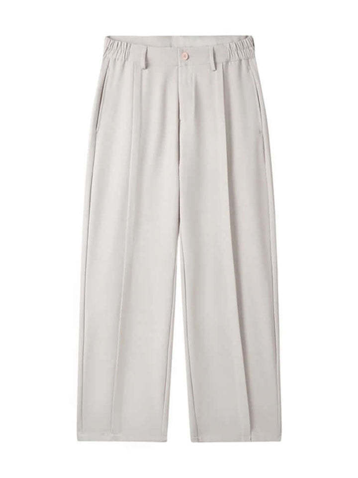 Men's Wide Leg Pleated Trousers: Comfortable & Stylish