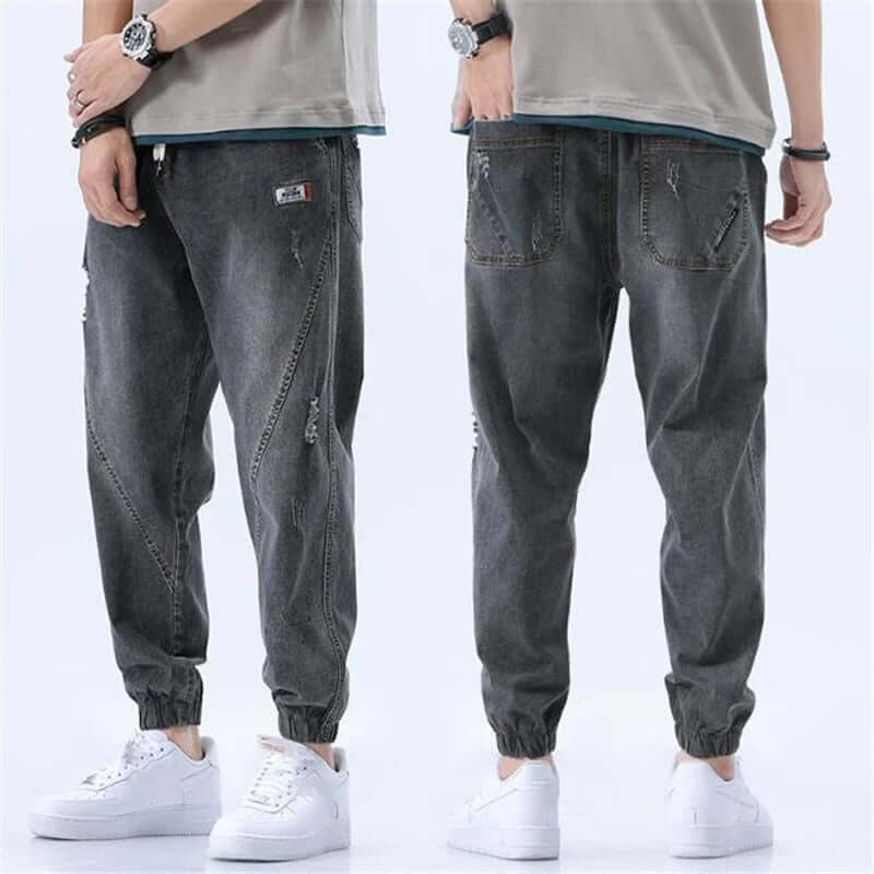 Men's Elasticated Comfort Trousers: Breathable & Stylish