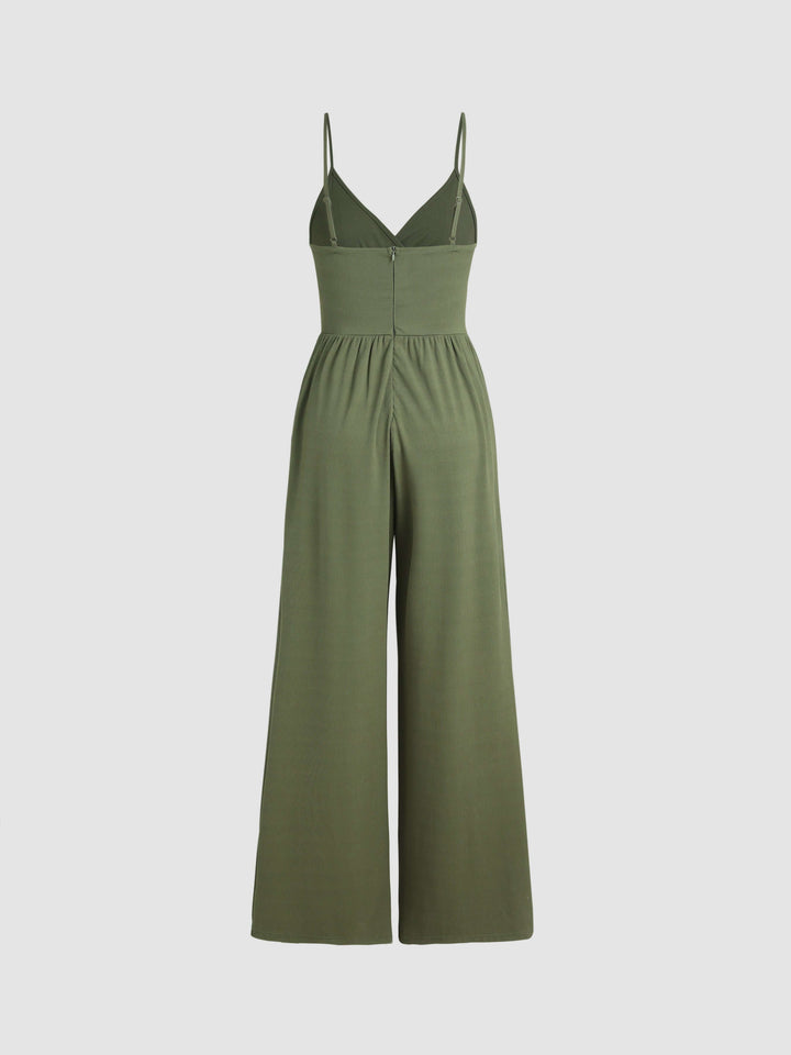 Women's Wide Leg Sleeveless Jumpsuit