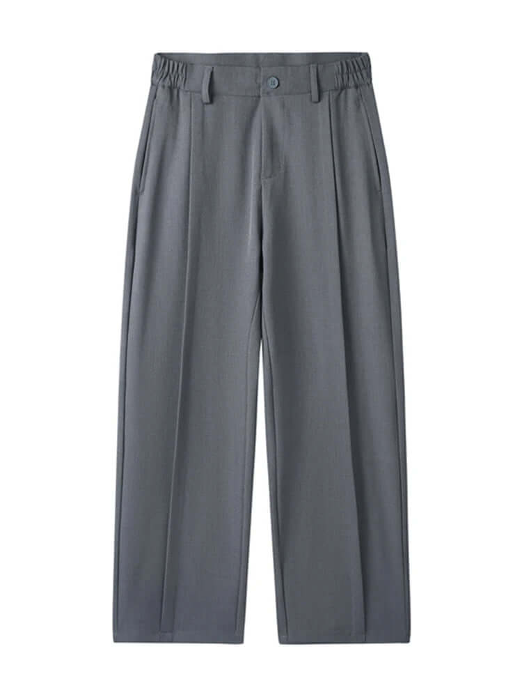 Men's Wide Leg Pleated Trousers: Comfortable & Stylish