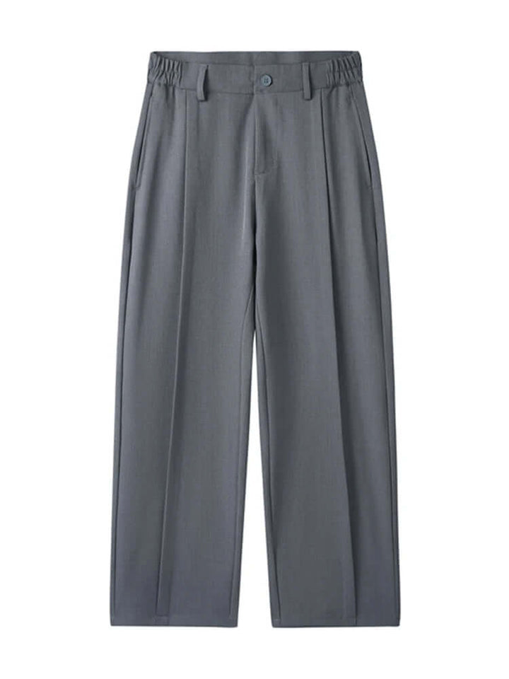 Men's Wide Leg Pleated Trousers: Comfortable & Stylish