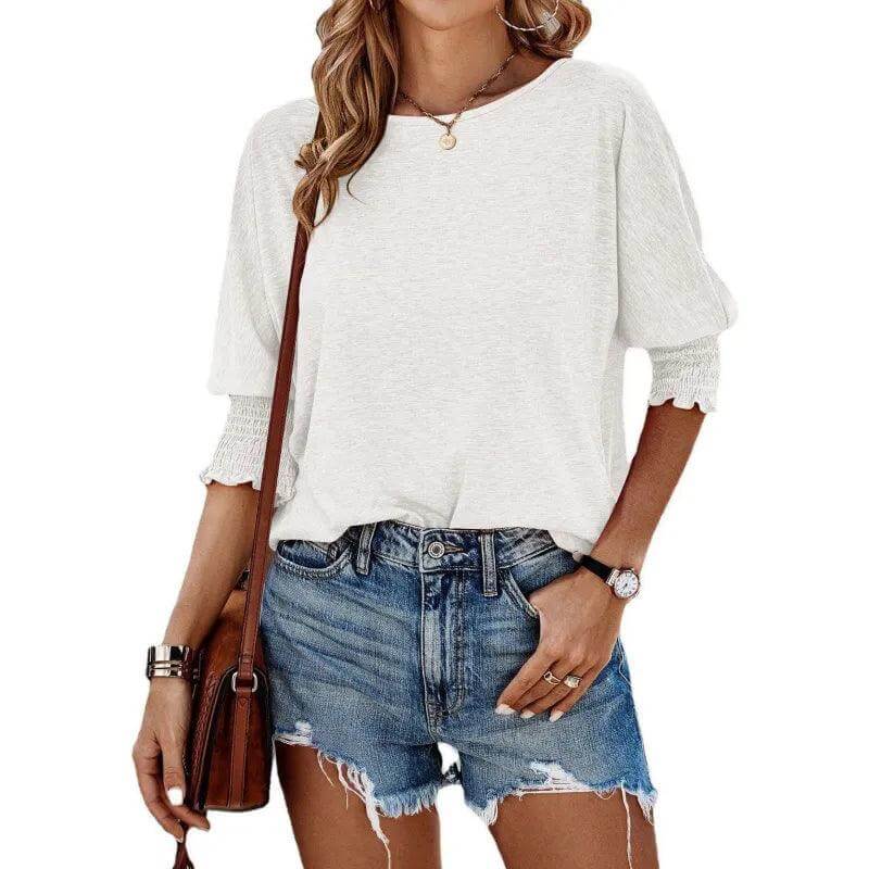 Women's Long Sleeve Ribbed Knit Top