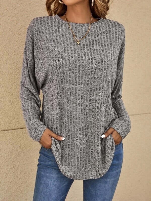 Women's Casual Knitted Stretchy Top