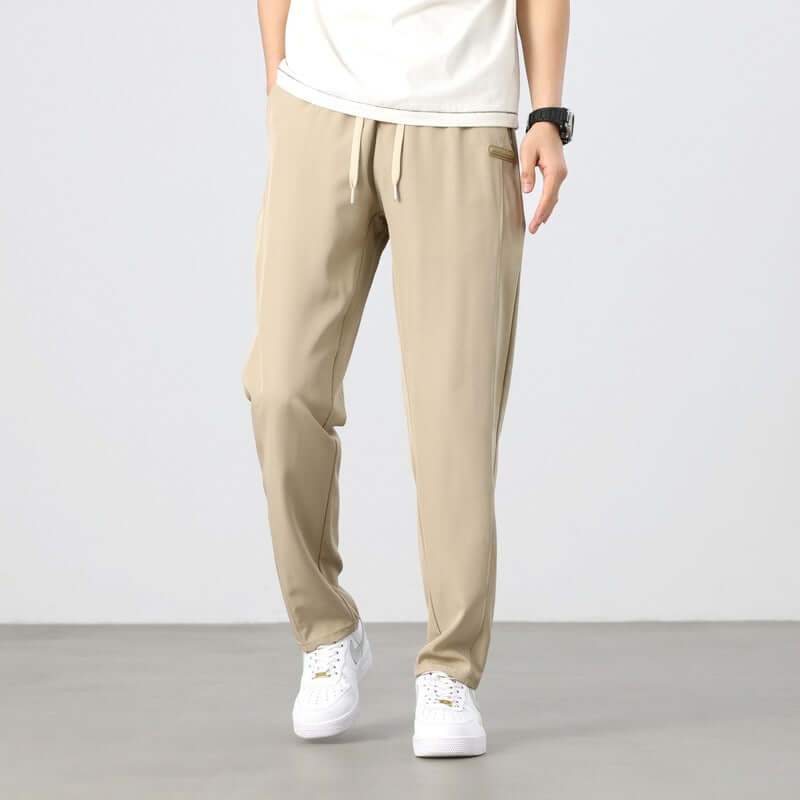 Men's Slim Fit Cotton Joggers - Elastic Waist & Cuffs