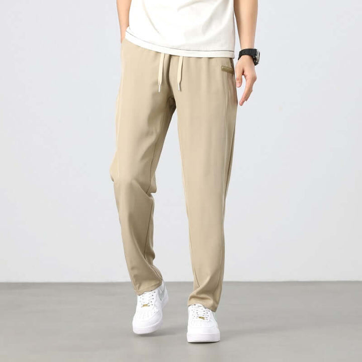 Men's Slim Fit Cotton Joggers - Elastic Waist & Cuffs