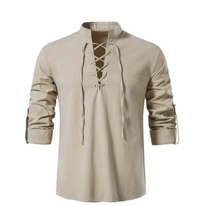Men's Casual Drawstring Shirt: Versatile & Comfortable