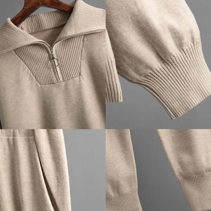 Women's Cozy Knitted Two-Piece Set