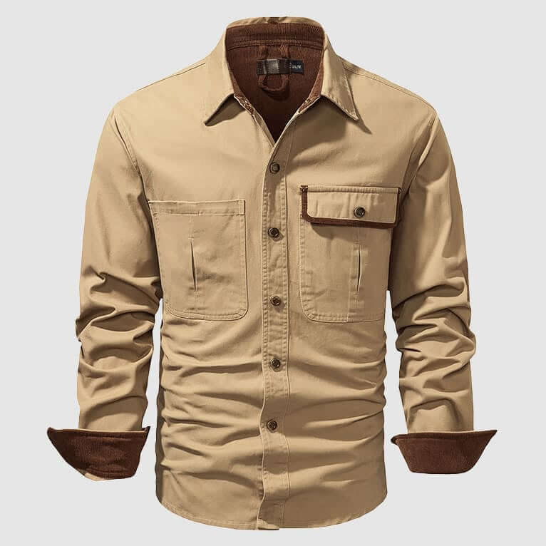 Men's Classic Cotton Long Sleeve Shirt