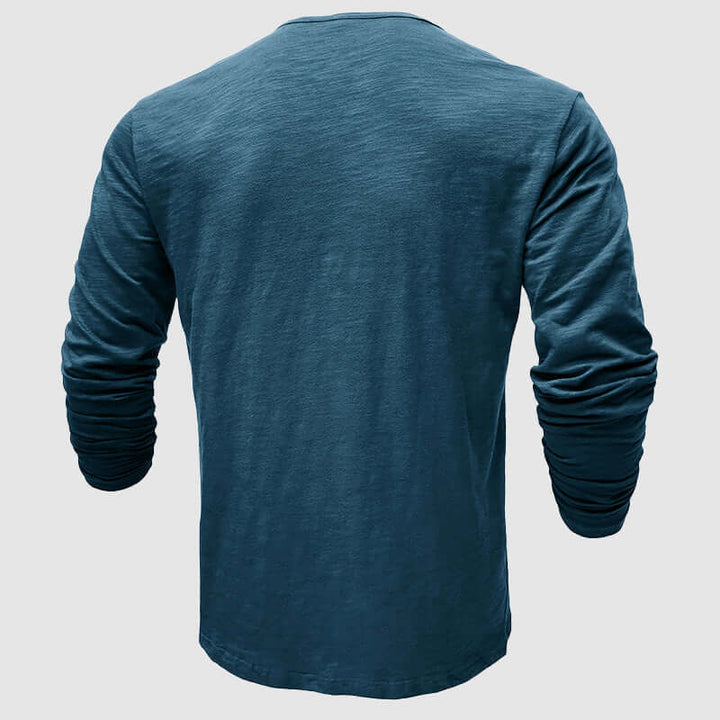 Men's Long Sleeve Bamboo Cotton Shirt - Eco-Friendly & Breathable