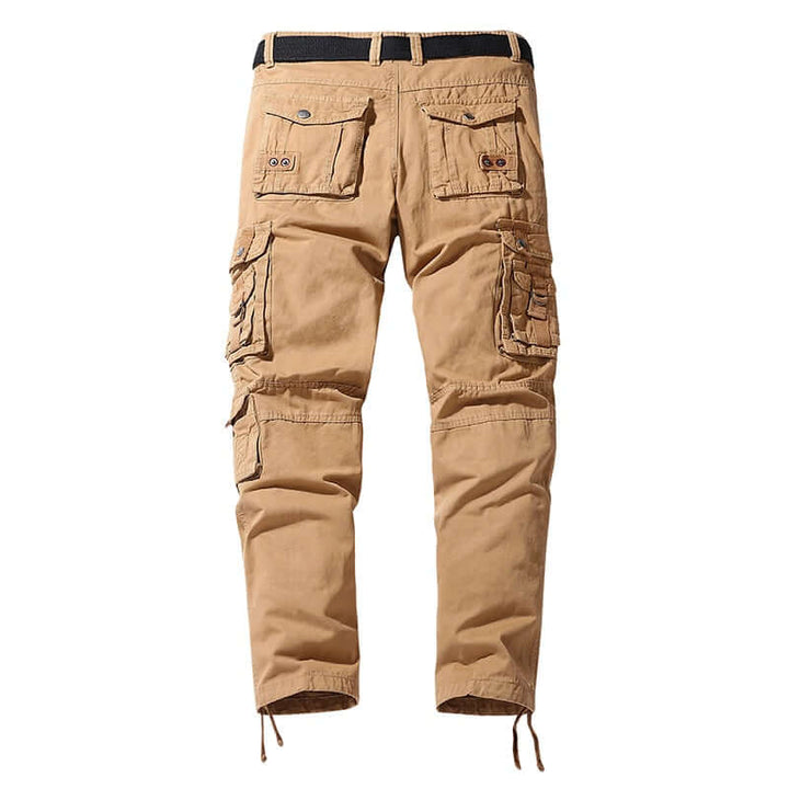 Men's Relaxed-Fit Cargo Trousers with Multiple Pockets