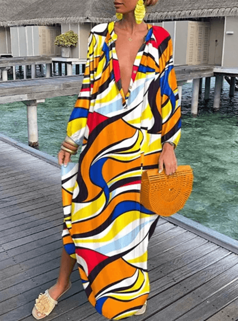 Women's Printed Summer Dress: Elegant & Breathable Sleeveless Dress