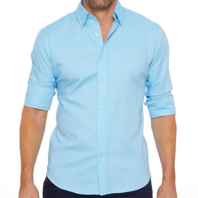 Men's Slim Fit Long Sleeve Dress Shirt