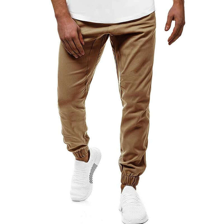Men's Slim Fit Joggers: Elastic Waist & Cuffs