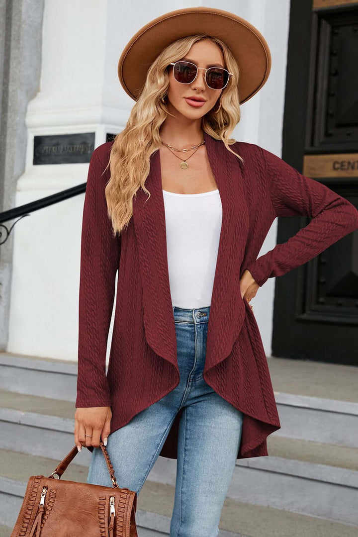 Women's Casual Open-Front Longline Cardigan