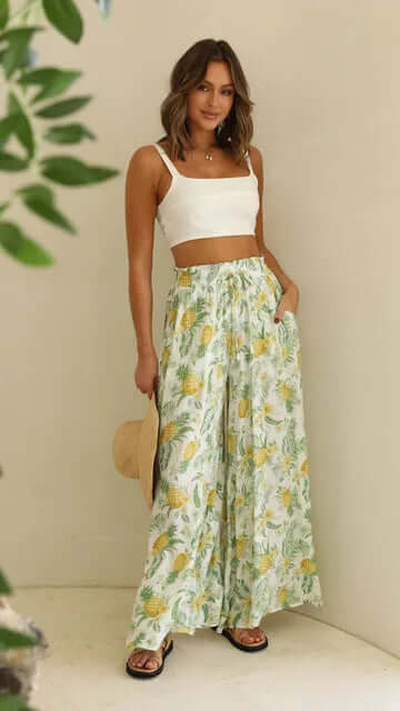 Women's Loose-Fit Drawstring Trousers: Summer Comfort