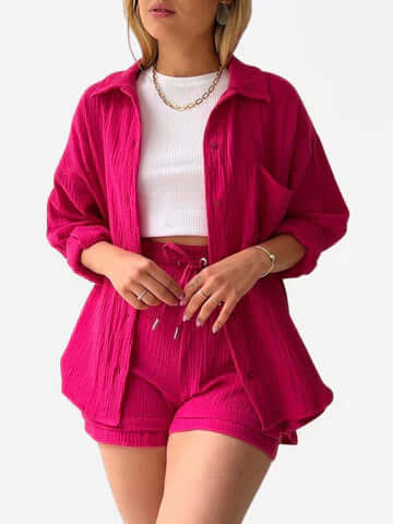 Women's Cotton Loungewear Set: Soft, Comfortable & Relaxed Fit