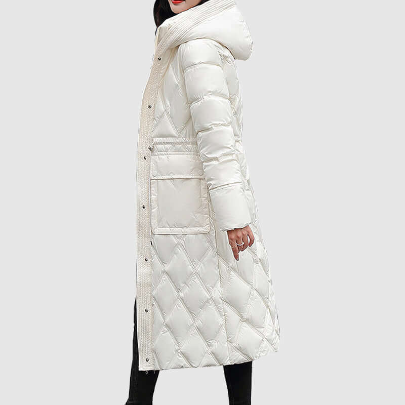 Women's Insulated Hooded Jacket: Warm & Stylish Winter Wear