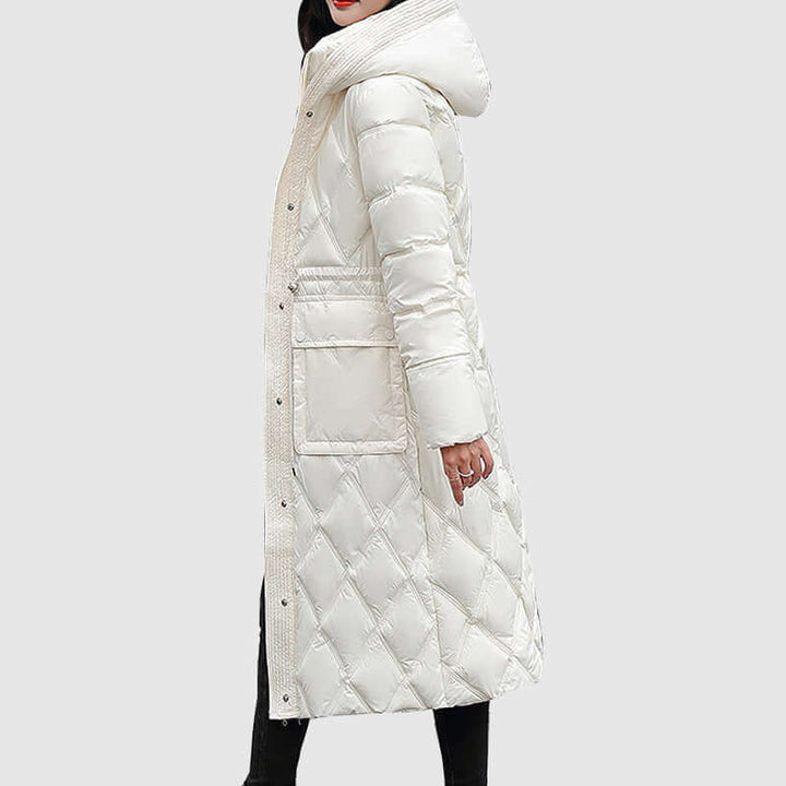 Women's Insulated Hooded Jacket: Warm & Stylish Winter Wear