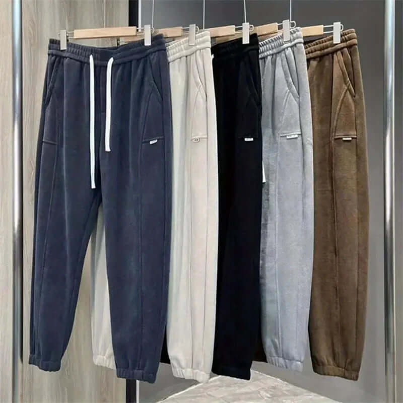 Men's Casual Corduroy Trousers: Regular Fit, Durable & Stylish