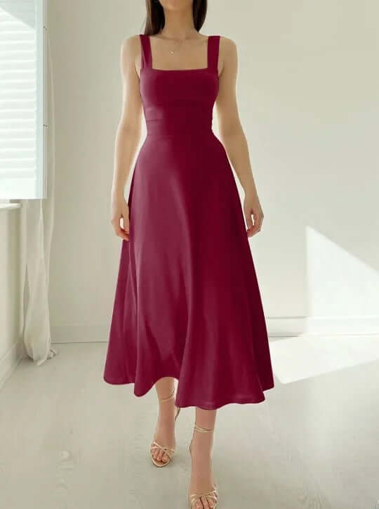 Sleeveless Midi Dress: Elegant & Comfortable