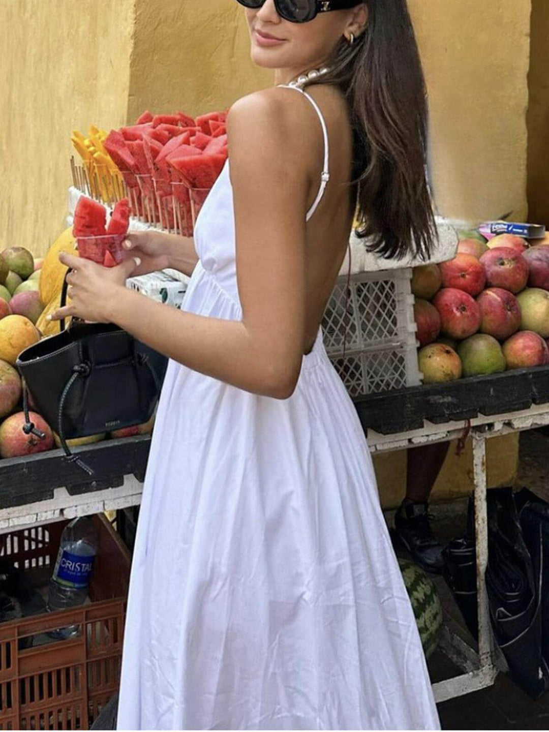 Women's Linen Midi Summer Dress
