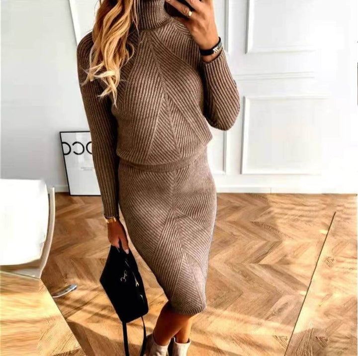 Cozy Knit Pullover Dress: Women's Soft Winter Dress