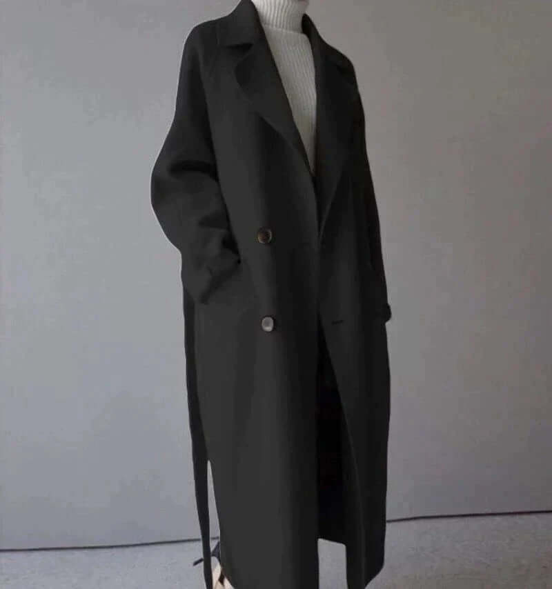 Women's Oversized Winter Coat with Belt