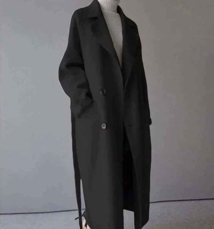 Women's Oversized Winter Coat with Belt
