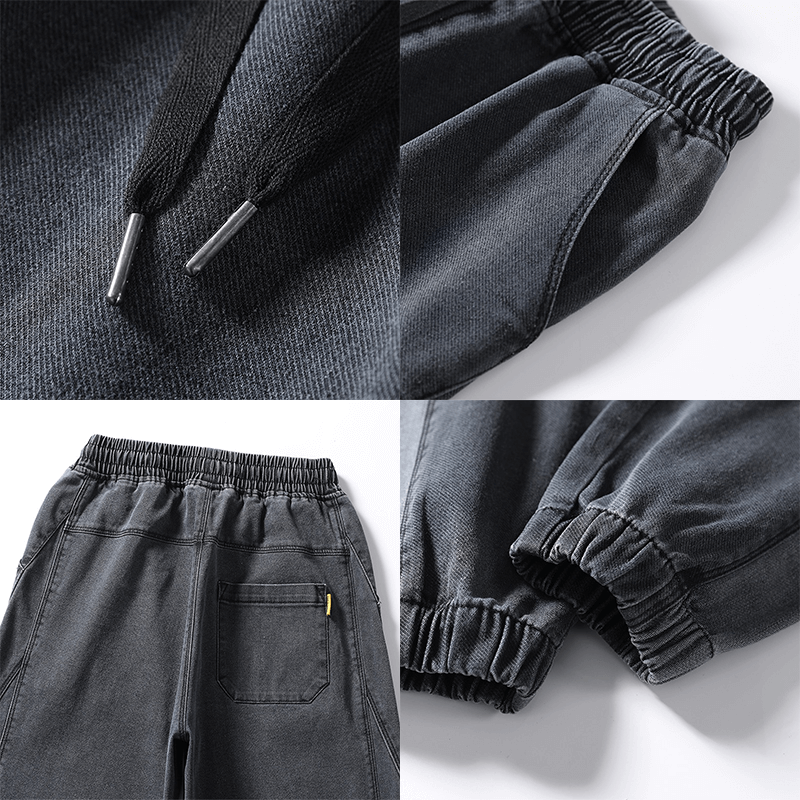 Men's Casual Tapered Joggers with Elastic Waistband