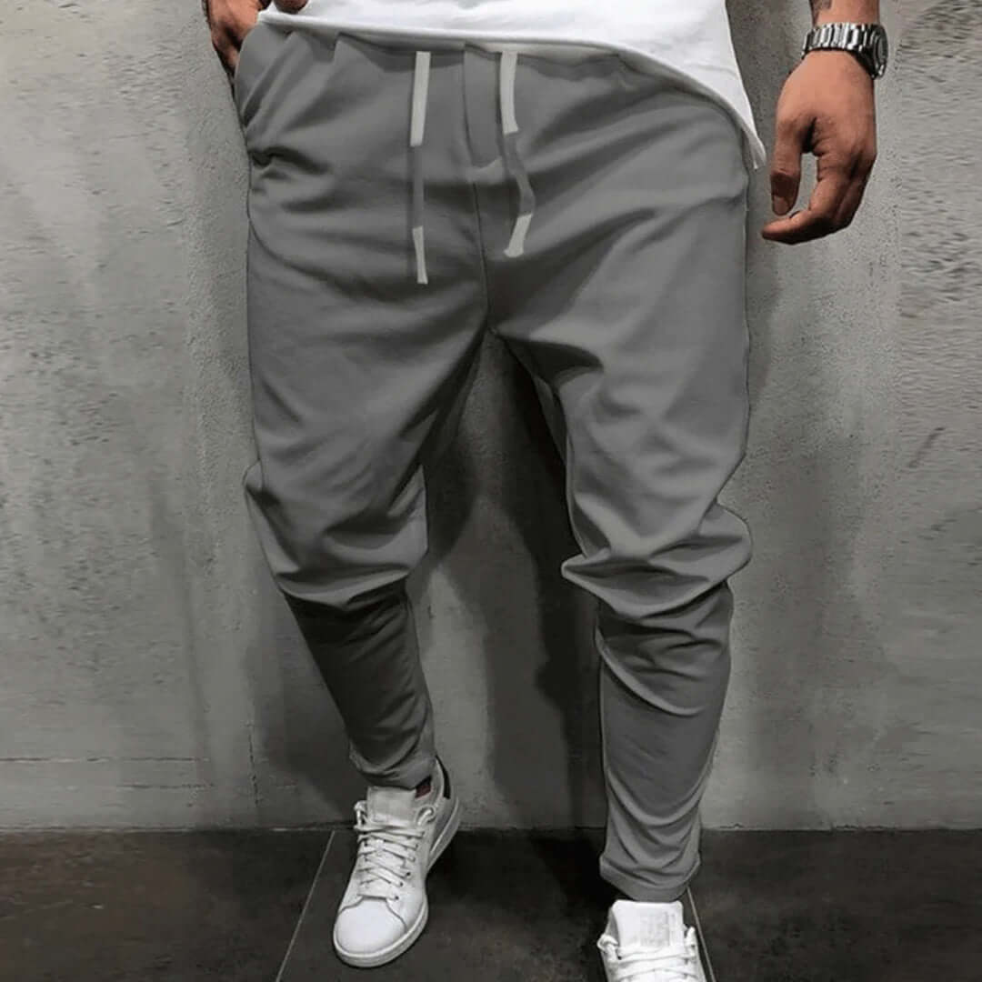 Men's Tapered Joggers: Elastic Waist & Cuffs