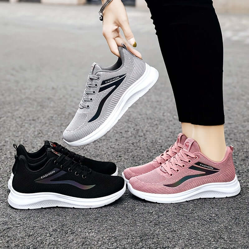 Women's Breathable Mesh Trainers with Cushioned Sole