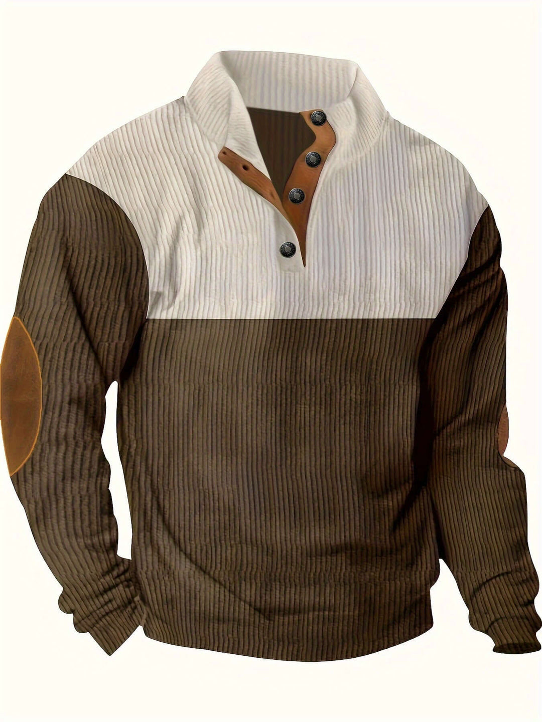 Men's Ribbed Knit Pullover Sweater