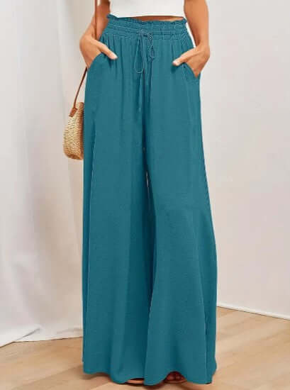Women's Loose-Fit Drawstring Trousers: Summer Comfort