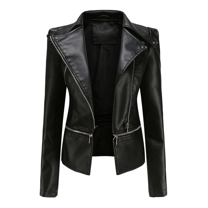 Women's Stylish Leather-Look Jacket