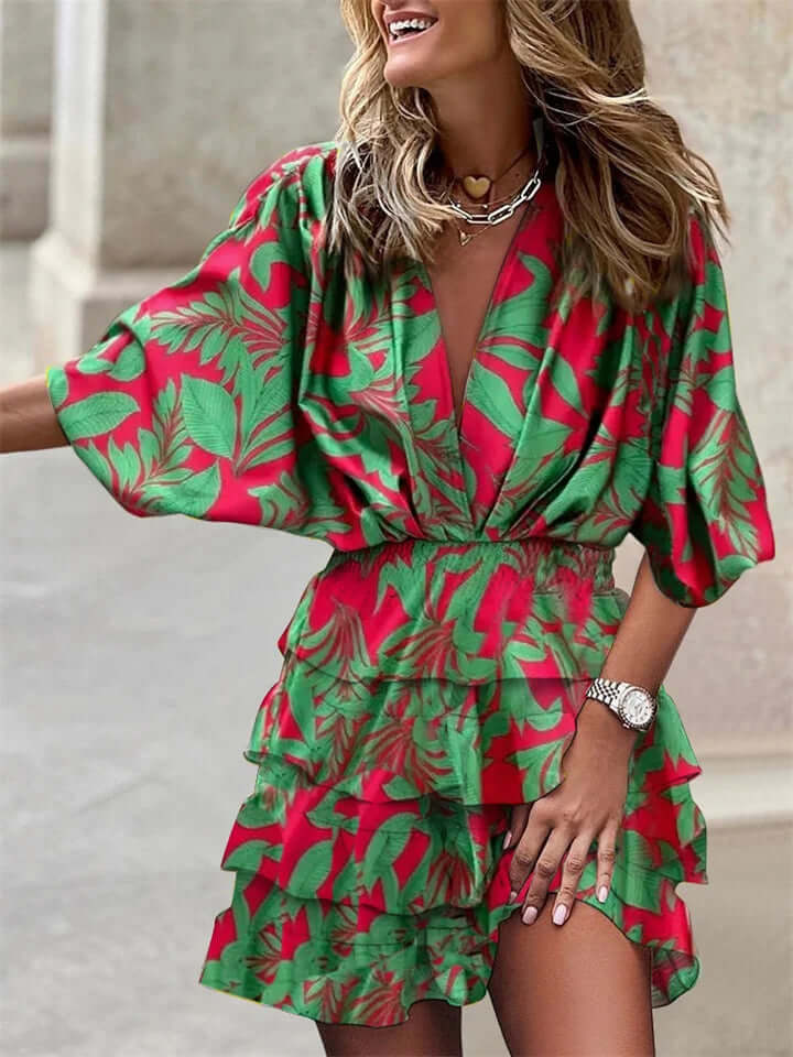Women's Long Sleeve Summer Dress: Flowy Casual Dress