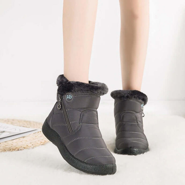 Women's Warm Fur-Trimmed Winter Snow Boots