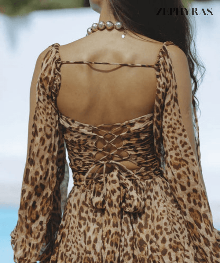 Elegant Summer Open-Sleeve Women's Dress