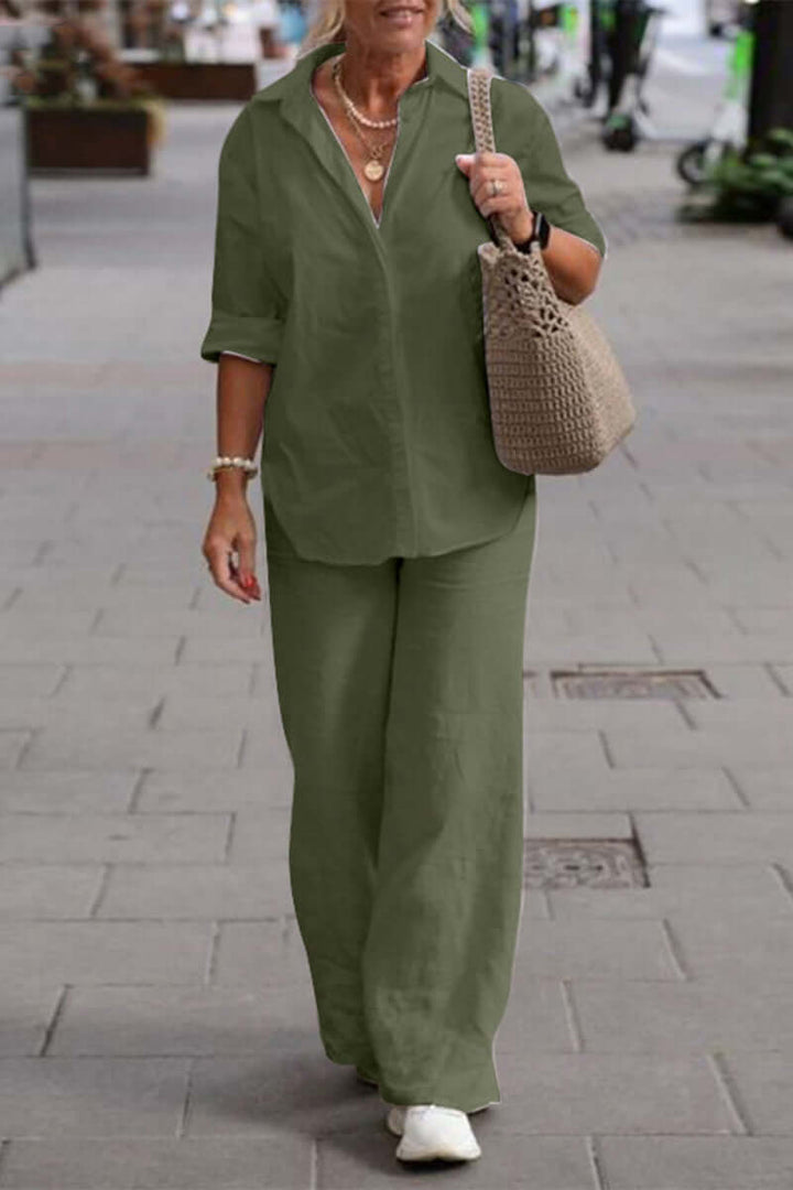 Women's Elegant Two-Piece Long-Sleeve Set