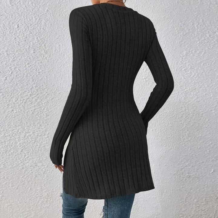 Women's Relaxed Fit Ribbed Button Shirt