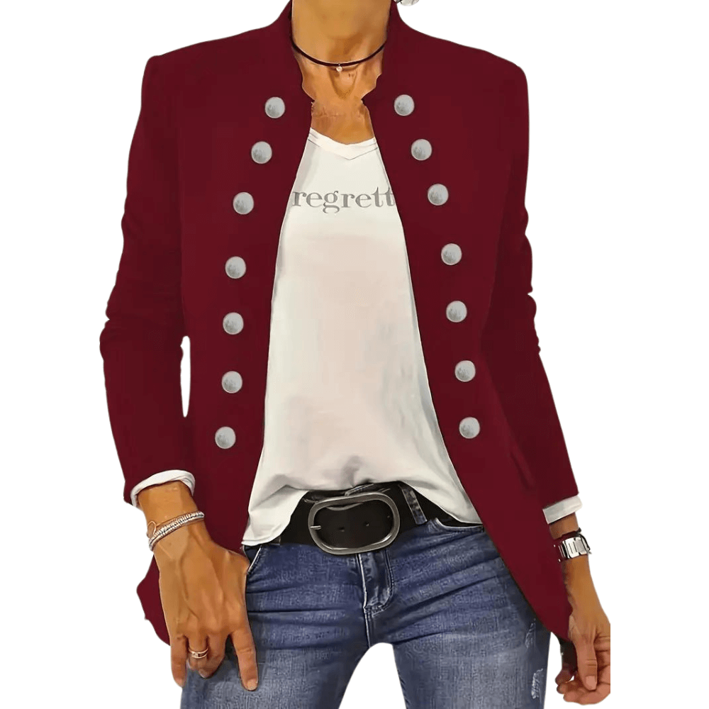 Black Casual Button Blazer: Versatile & Stylish