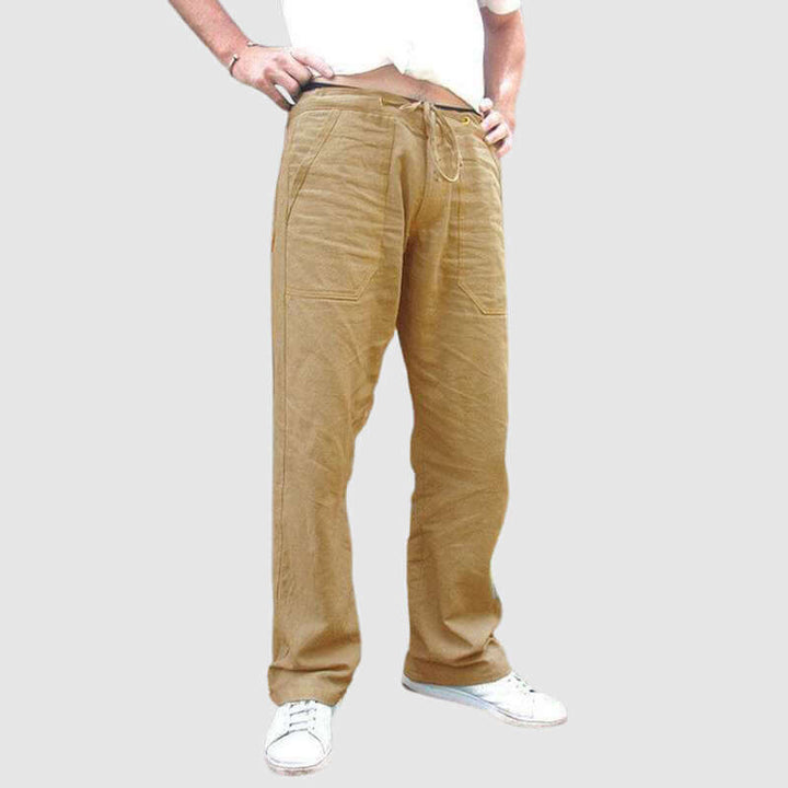Men's Relaxed-Fit Drawstring Casual Trousers