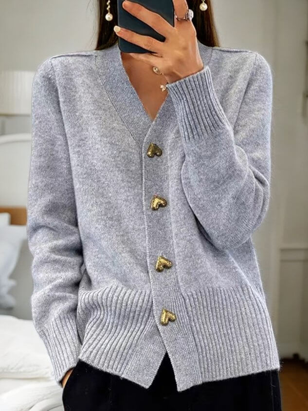 Women's Knit Cardigan: Soft, Warm, Button-Up Layer