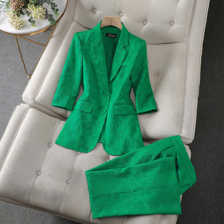 Women's Tailored Blazer Pant Set