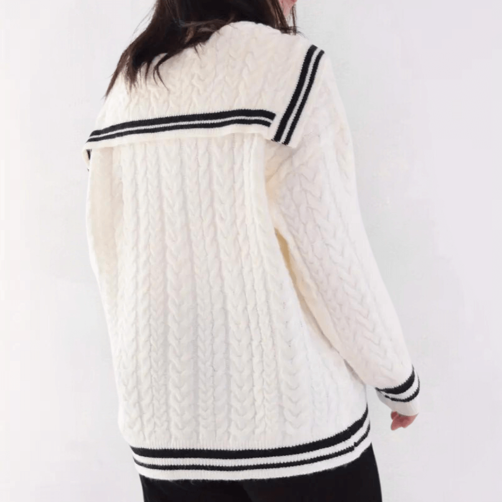 Women's Relaxed Fit Knitted Sweater - Soft & Comfortable