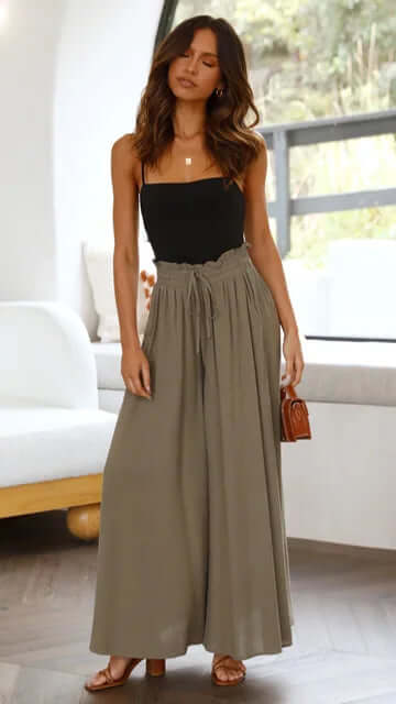 Women's Loose-Fit Drawstring Trousers: Summer Comfort